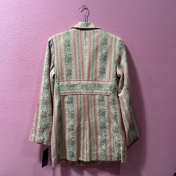 Black Rivet Dusty Pink Floral Coat Size M NWT - Picture 3 of 5